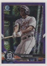 2018 Bowman Chrome Prospects Purple Shimmer Refractor /655 Daz Cameron 08y1