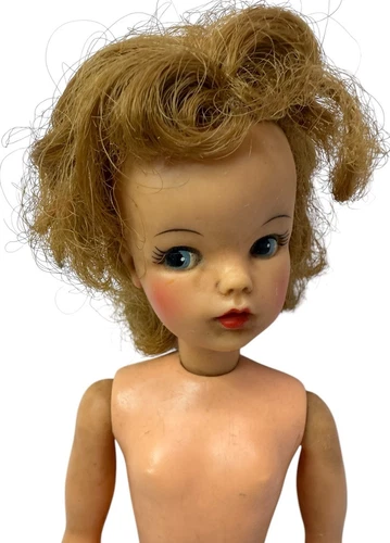 GREAT COLOR! Vintage 1960s Ideal Tammy Doll Strawberry Blonde BS-12-2 Makeup