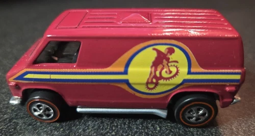 Hot Wheels 1974 Redline Chevy Motocross Super Van Plum RESTORED