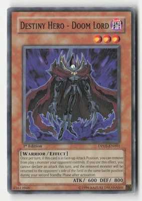Destiny Hero - Doom Lord DP05-EN001 Duelist Pack 5: Aster Phoenix 1st Edition HP