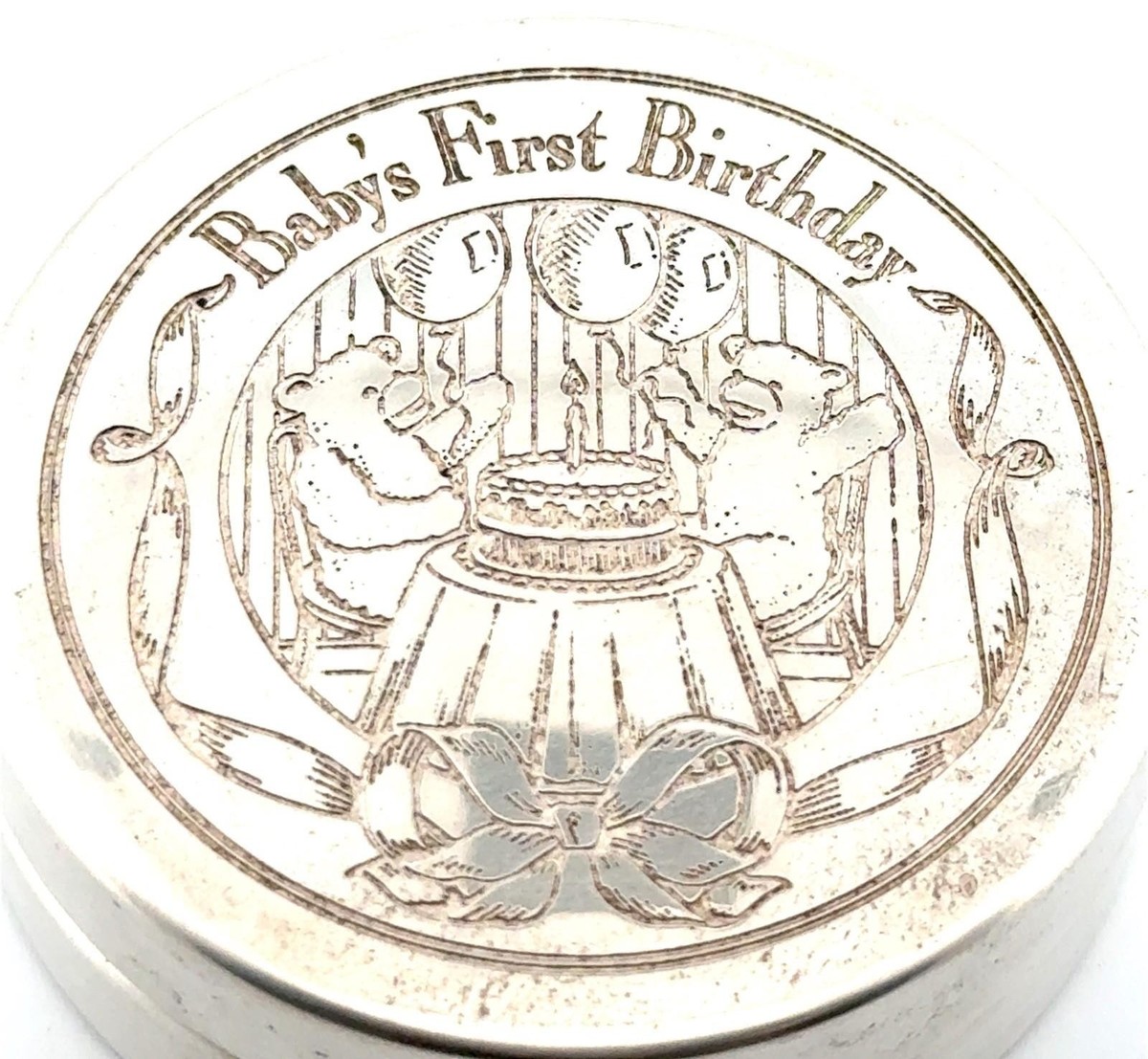 Tiffany & Co. 925 Sterling Silver Baby's First Birthday Tooth Box