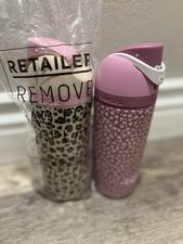 2X Owala FreeSip Water Bottles Cat Jack 16oz. Wild One Itty Bitty Bouquet