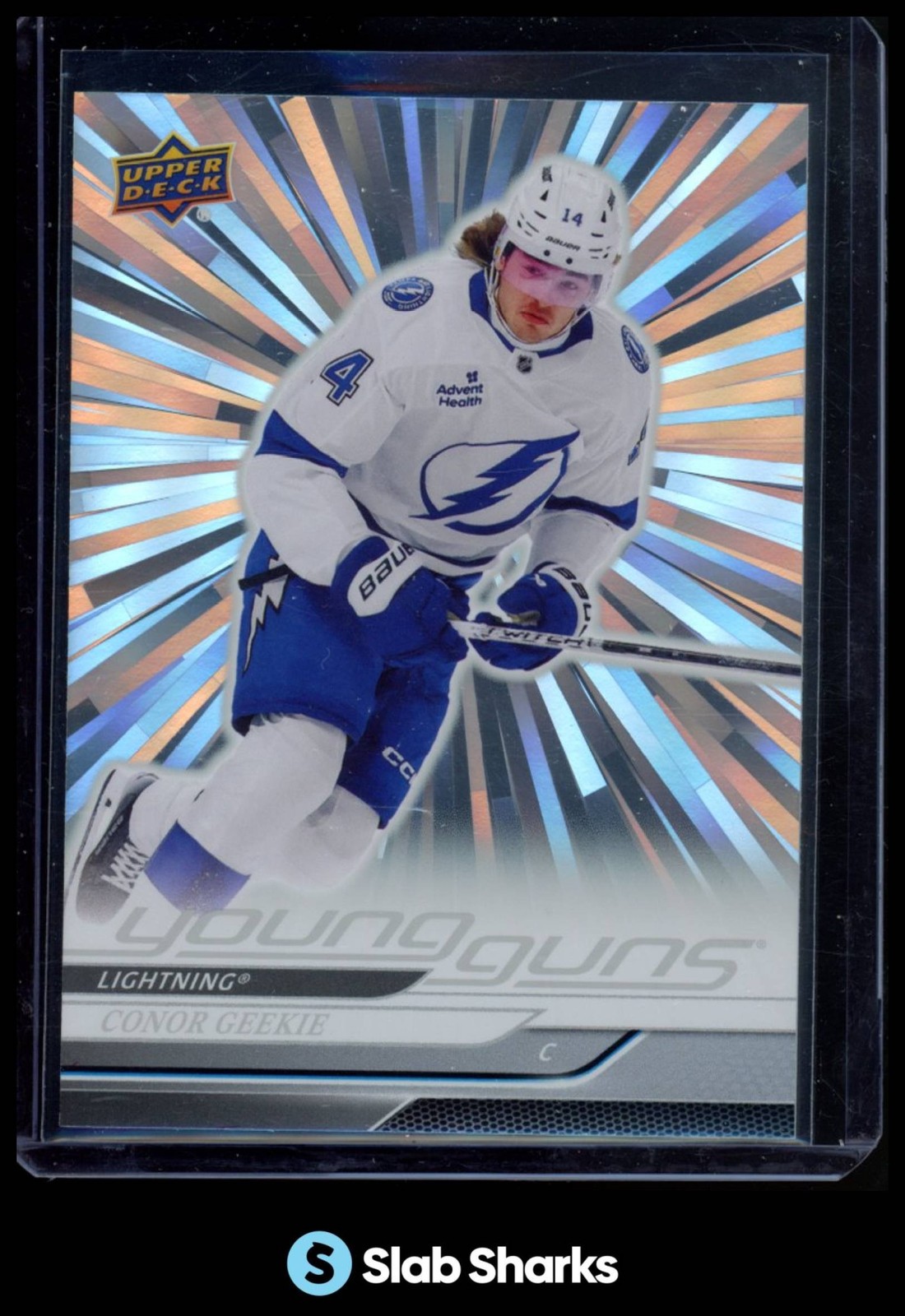 2024 UPPER DECK #478 CONOR GEEKIE OUTBURST SILVER YOUNG GUNS RC ROOKIE
