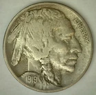 1919 Buffalo Indian Head Nickel Very Fine Circulated Condition US Type Coin 5c