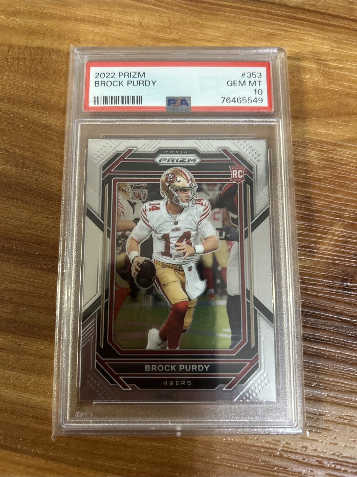 2022 Panini Prizm #353 Brock Purdy San Francisco 49ers RC Rookie PSA 10 GEM MINT