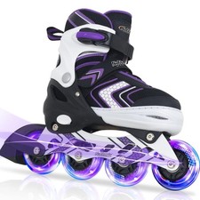 Nattork Adjustable Inline Skates for Girls and Boys with Full Light up Wheels...