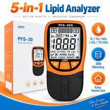 Accurate 5-in-1 Blood Lipid Test Meter URIT PFS-30A Home Cholesterol Monitor