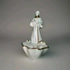 Vintage Saint Francis of Assisi Planter Hull Pottery #89 Matte White Ceramic Pla