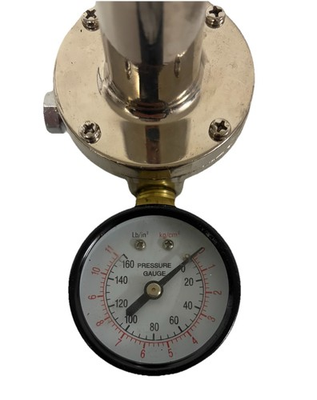 #ad New Gas Pressure Regulator w Gauge 0 160 PSI Adjustable w Fittings $34.99
