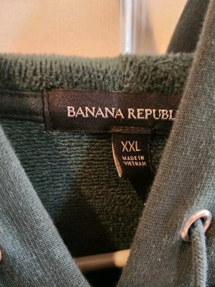 Толстовка с капюшоном Banana Republic XXL, охотничья зеленая, б/у, женская - Изображение 3 из 3