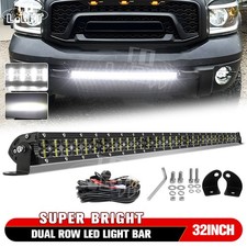 For 2003-2019 Dodge Ram 2500 3500 Dual Row 32 Led Light Bar Combo Bumper Wiring For 2003-2019 Dodge Ram 2500 3500 Dual Row 32 Led Light Bar Combo Bumper Wiring