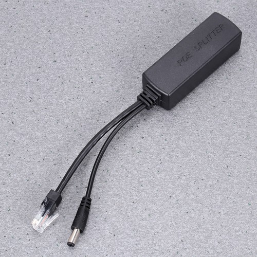 12V 2A Power Over Ethernet Splitter Adapter for IP Cameras (Black) - Zdjęcie 3 z 12