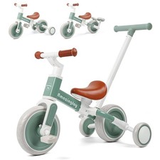 6in1 Toddlers Tricycle Baby Balance Bike, Kids Steering Push Handle Bicycle w...