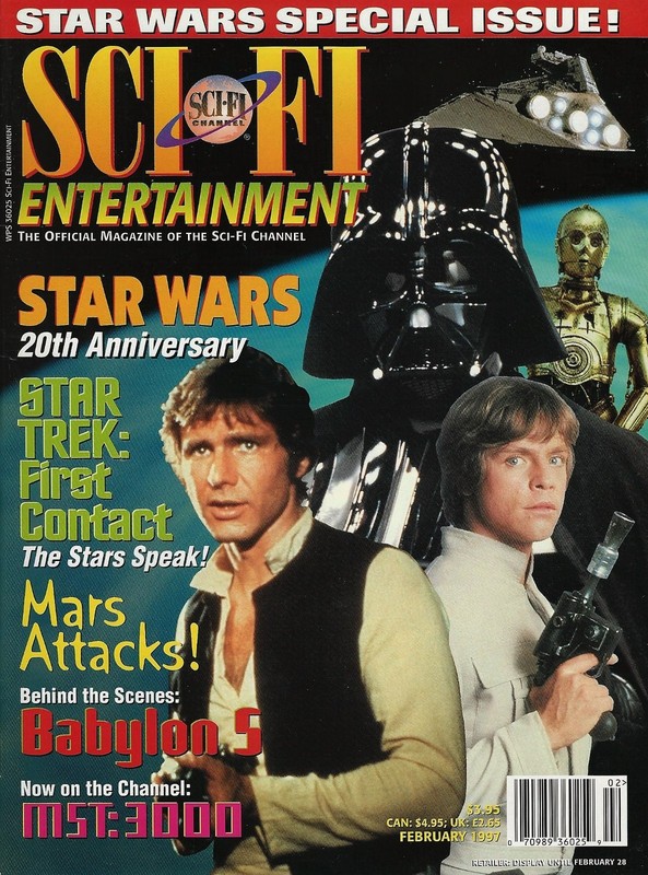 Sci-Fi Entertainment Magazine, February 1997 Star Wars 20th Anniversary Cover