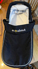 Out n About Pushchair Pram Carrycot Bassinet Insert, Black & White
