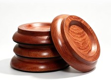 Upright Piano Caster Cups,Premium Quality Hardwood Rosewood Piano Caster Pads