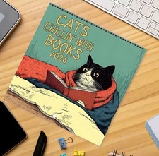 2026 Cat Calendar Funny Cat Themed Wall Calendar 12 Monthly Wall Planner 2026