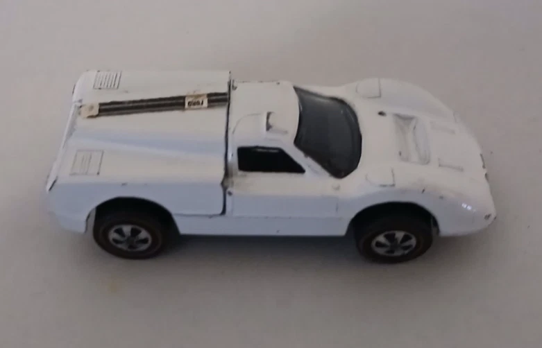 Mattel Hot Wheels Redline Ford J-Car No1 белый 1967 - Изображение 3 из 4