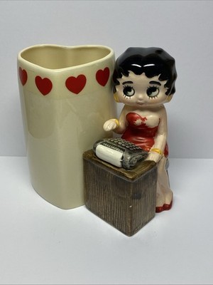 Vintage Betty Boop Office Pencil Holder Vase Vandor Pelzman Design 
