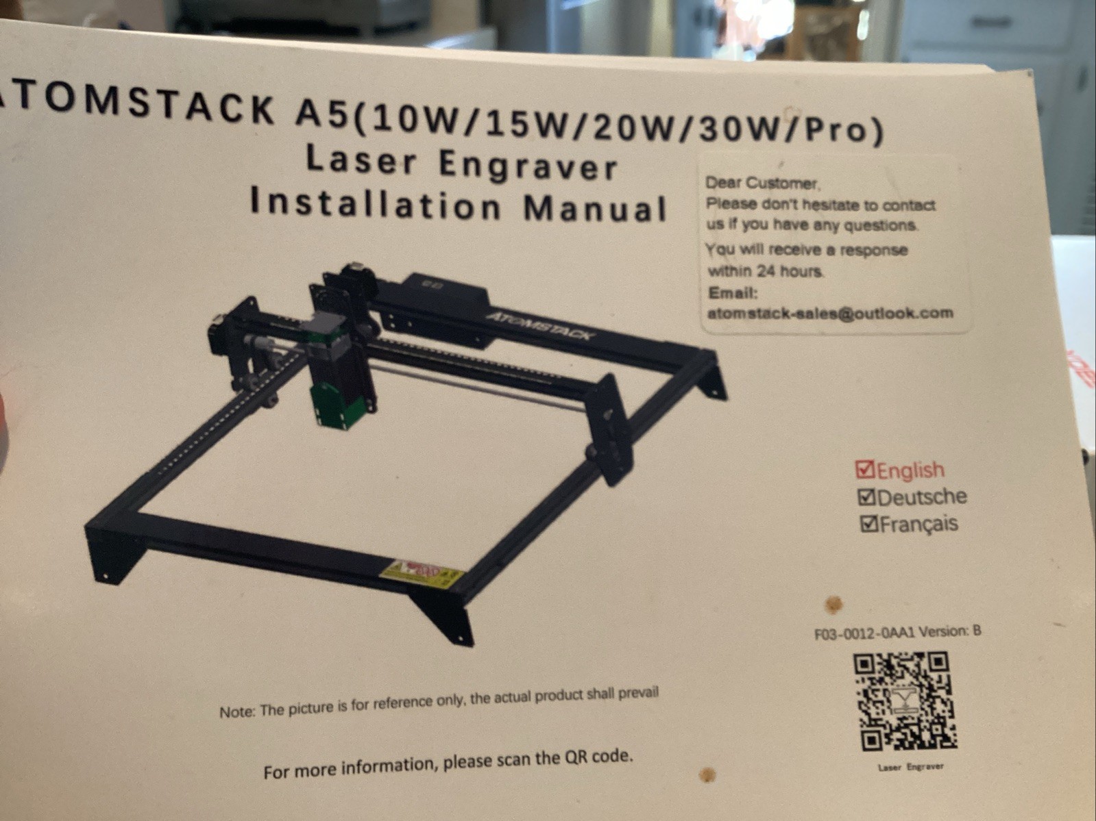 ATOMSTACK A5 Pro Commercial Laser Engraver,5000mW Laser Engraving Machine
