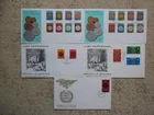 GUERNSEY - 1979 COINS DEFINITIVE SET COMPLETE TO £5 ON 5 FIRST DAY COVERS