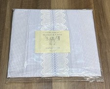LAURA ASHLEY Mother  Child Gingham Diaper Stacker 100 Cotton Nursery  NEW