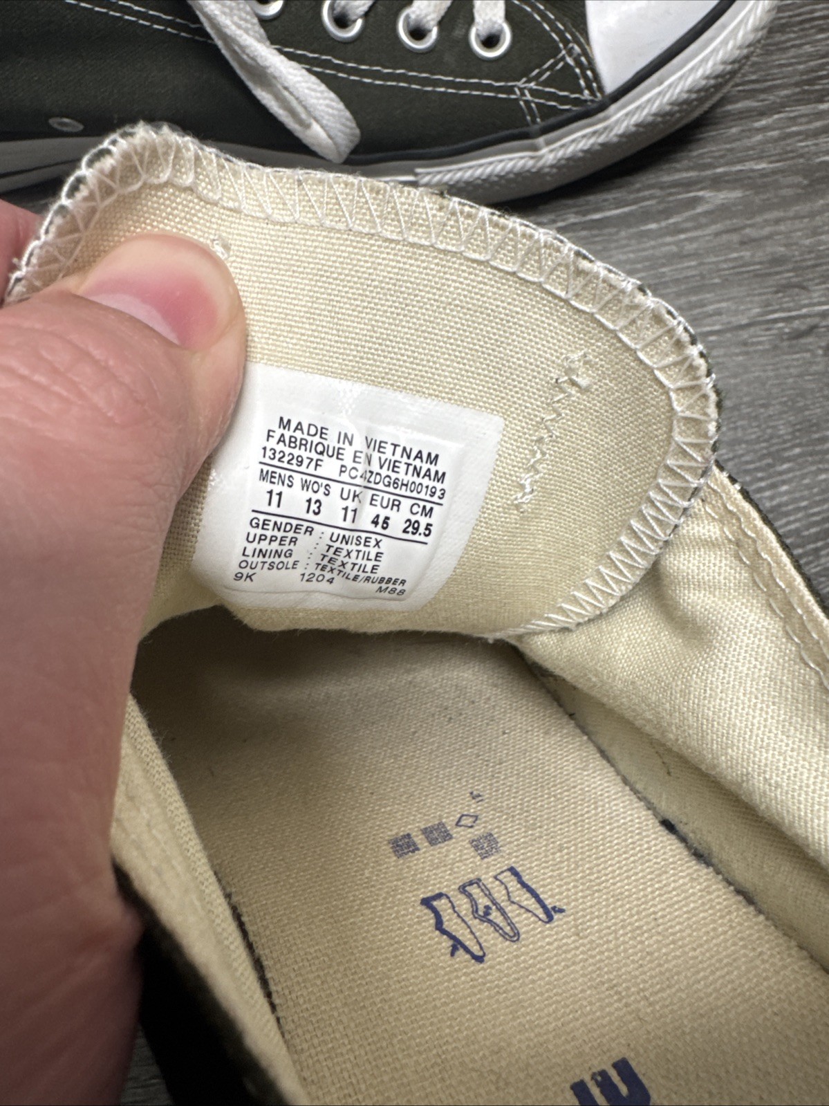 Converse Chuck Taylor All Star 132297F Low Top Sneakers - Green Mens Size 11 W13 thumbnail 8