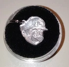 Super Mario Bros Luigi Charm .999 Fine Silver 1.6 Grams Solid With COA