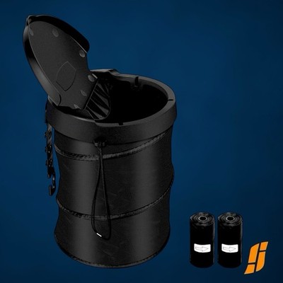 Car Trash Can, Pop up Collapsible Bin with Lid, Small Car Garbage Can for 1