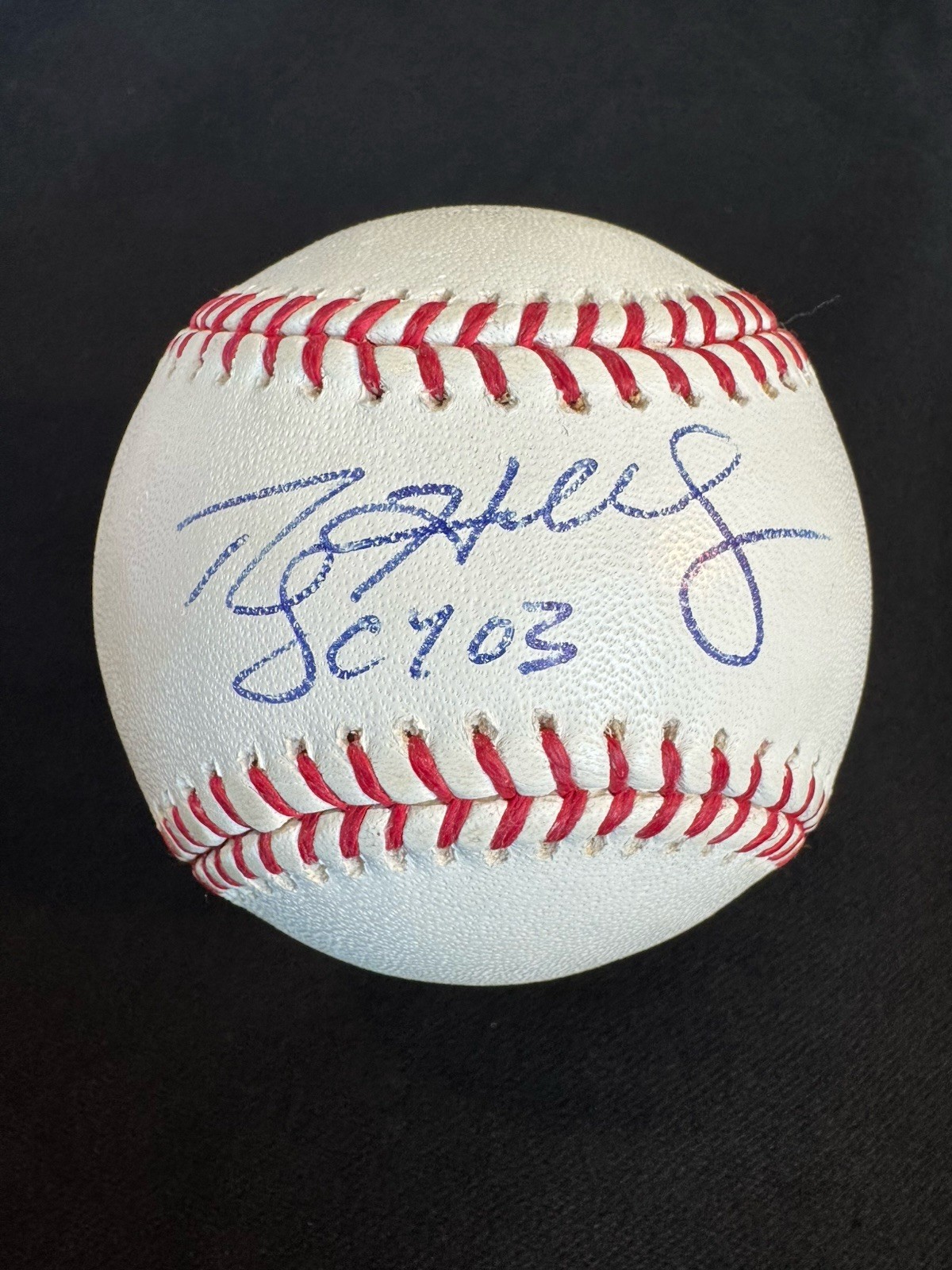 Roy Halladay CY 03 Signed Autographed Major League Baseball Ball PSA COA view 8