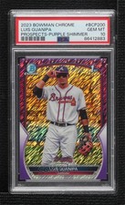 2023 Bowman Chrome Prospects Purple Shimmer Refractor Luis Guanipa PSA 10 0y9y