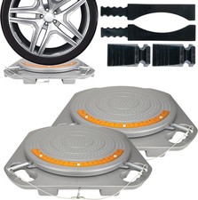 2 Pack Wheel Alignment Turntable Turn Plates 360 Rotating 4 Ton Capacity