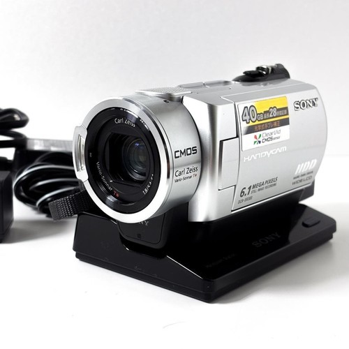 SONY DCR-SR300 Handycam Digital Video Camera Recorder Silver from Japan Tseted