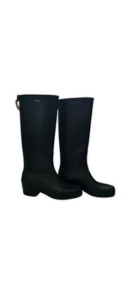 Aigle Miss Juliet A Long Boots, Rain Shoes, Size 38 Black Women USED
