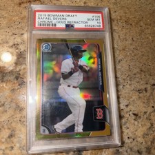 2015 Rafael Devers GOLD REFRACTOR - 47/50 - PSA 10