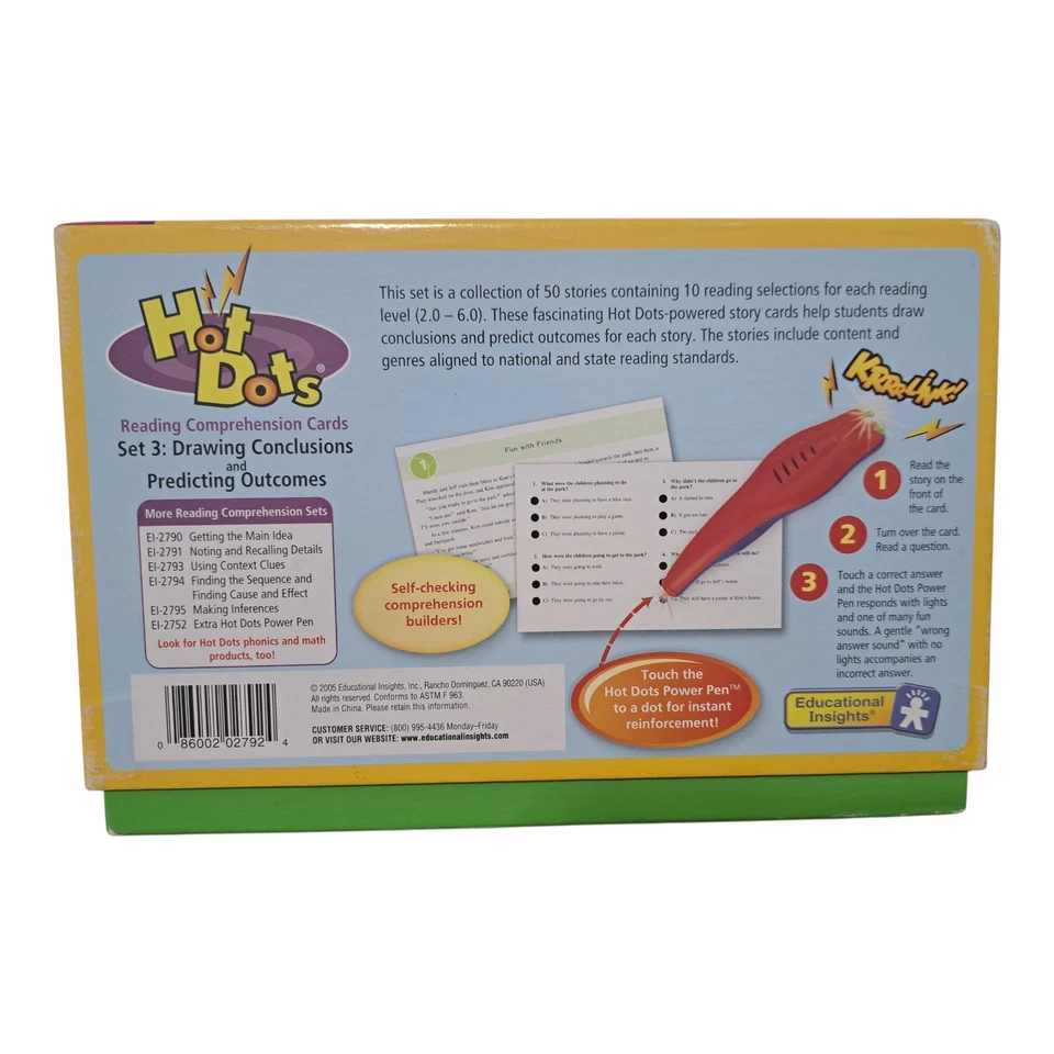 Hot Dots Reading Comprehension Drawing Conclusions Predicting Outcomes Set 3 - Image 3 of 4