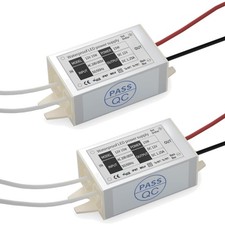 DC 12V Power Supply Driver Transformer - 15W Waterproof 120VAC to 12V DC Con...