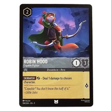 Robin Hood Disney Lorcana Card Robin Hood Capable Fighter 184/204 NM