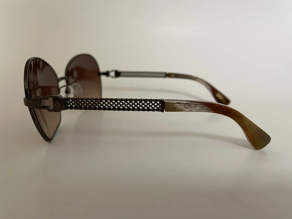 Подлинный Lanvin SLN 024 0SMQ коричневый металлический моды женские солнцезащитные очки коричневый объектив - Изображение 2 из 4