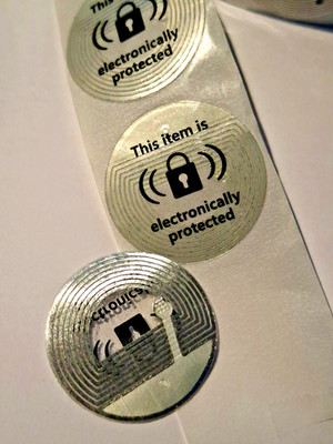 Elektronisch geschütztes rundes Sicherheit Anti-Diebstahl Etikett EAS HF Alarm Aufkleber