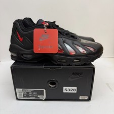 Supreme x Nike Air Max 96 'Black' CV7652 002 Men's Sie 9.5