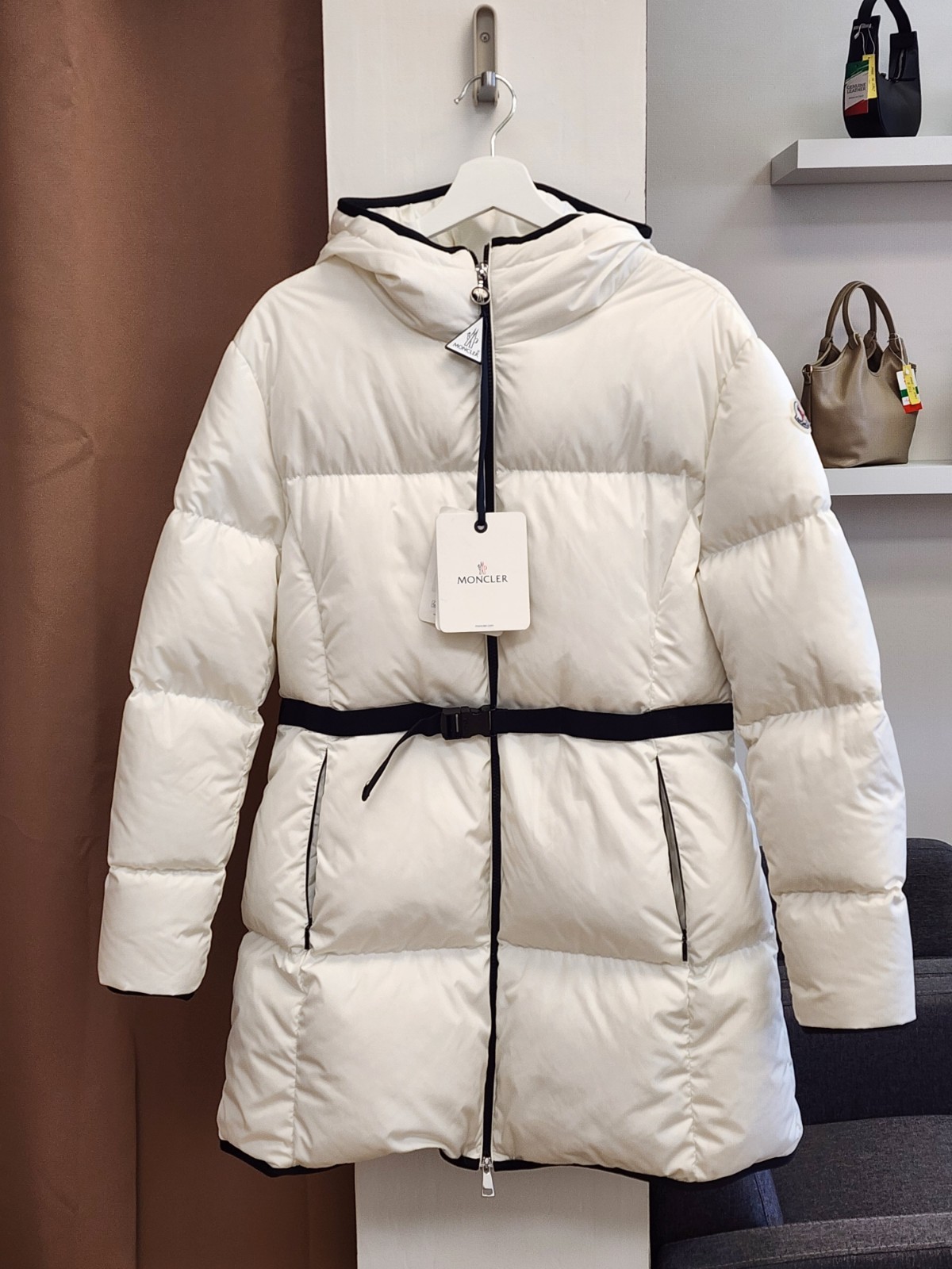 NWT Moncler Women's Hooded Long Down Jacket Sz 3 $2180
