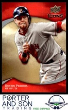 Dustin Pedroia 2009 Upper Deck Icons #35 Boston Red Sox Baseball Card