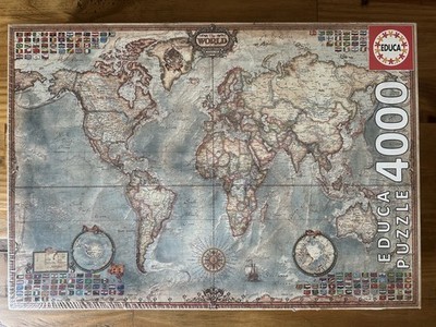 Educa The World Map 4000 Piece Puzzle - Ages 12