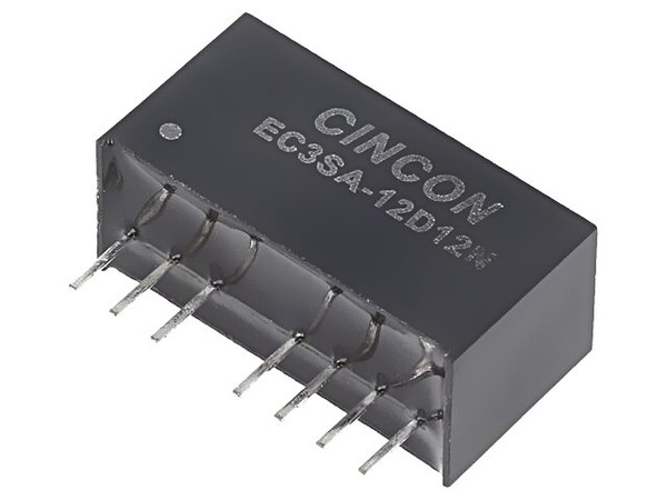 EC3SA-12D12N Wandler: Dc/Dc 3W Ueing: 9-18VDC Uausg: 12VDC Uausg2: -12VDC Cincon-image