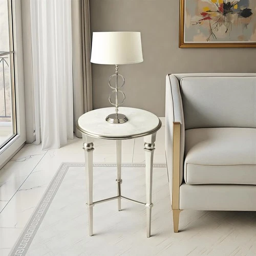 Butler Specialty Darrieux Marble End Table - Picture 3 of 3