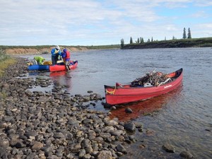 17 ' Canoe / Pakboat, 1997 model made by Scansport, Enfield, NH $1800.