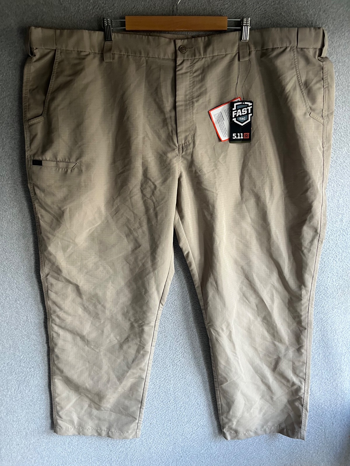 5.11 Tactical Pants Mens 52x30 Beige Fast Tac Urban Regular Fit NWT