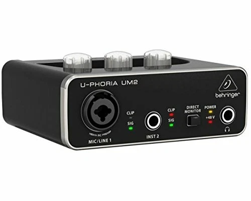 U-PHORIA USB Audio Interface Recording Microphone Instrument Equipment UM-2 NEW - Image 2 of 4