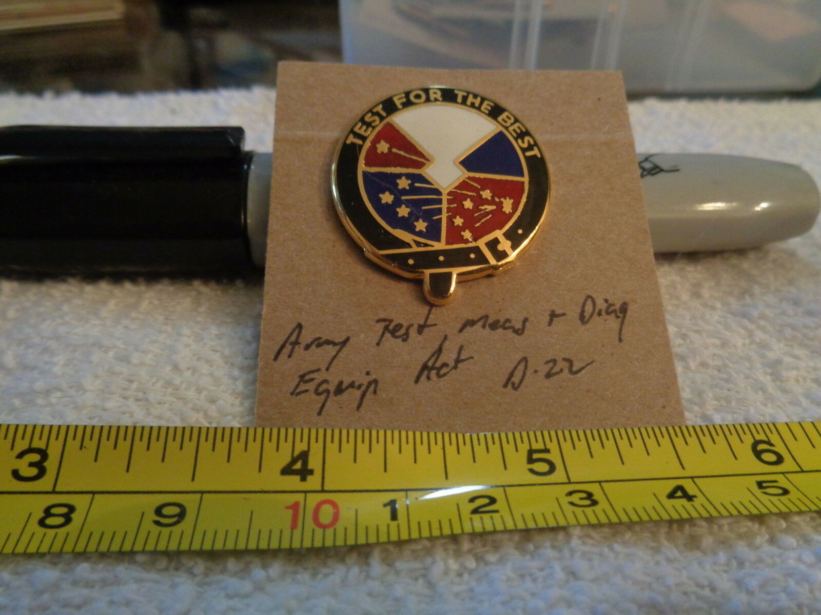 Army Test Measurement & Diagnostic Equipment Act Unit Crest, DI, DUI